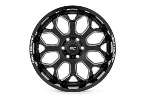 Ford F-150 Wheel - Rough Country - 96 Series, One-Piece, 20x10, 6x135, -19mm Offset - Gloss Black - '04-'23 Ford F-150 Wheel - Rough Country - 96 Series, One-Piece, 20x10, 6x135, -19mm Offset - Gloss Black - '04-'23